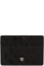 Versace - Black Patent Medusa Card Holder