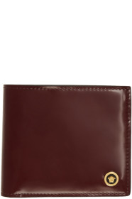 Versace - Burgundy Patent Medusa Bifold Wallet