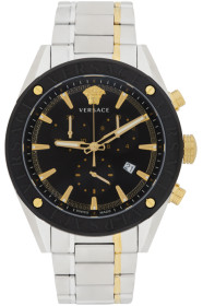 Versace - Silver V-Chrono Watch