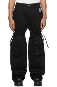 Phlemuns - Black Logo Cargo Pants