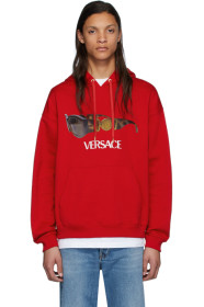 Versace - 红色 Biggie Sunglasses 连帽衫