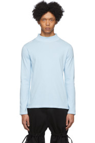Phlemuns - Blue Contrast Stitch Turtleneck
