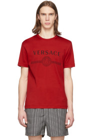 Versace - 红色美杜莎徽标 T 恤