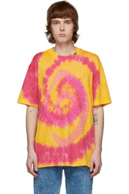 Versace - Orange & Pink Tie-Dye T-Shirt
