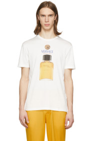 Versace - 灰白色 Perfume T 恤