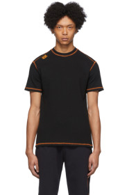 Phlemuns - Black Contrast Stitch T-Shirt