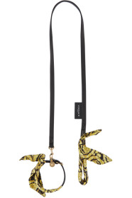 Versace - Black Barocco Collar & Leash Set