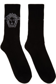 Versace - Chaussettes noires Medusa
