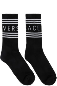 Versace - Black Logo Socks