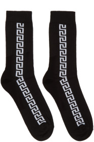 Versace - Black Greek Key Socks