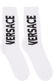 Versace - White Logo Socks