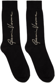 Versace - Black Signature Socks