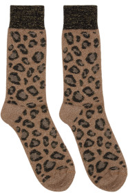 Versace - Beige Animalier Socks