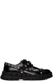 Versace - Black Palladium Harness Derbys