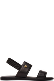 Versace - Black Medusa Stud Sandals