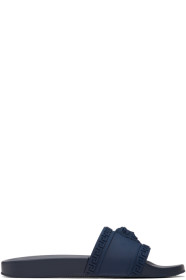 Versace - Navy Medusa Pool Slides