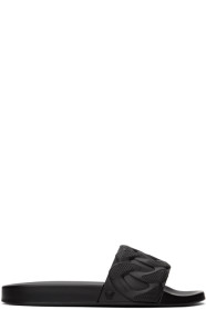 Versace - Black Chain Reaction Pool Slides