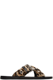 Versace - Brown Leopard Sandals