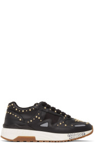 Versace - Black Studded Low Sneakers