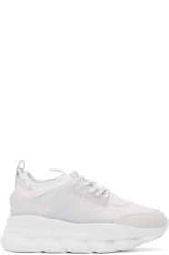 Versace - White Chain Reaction Sneakers