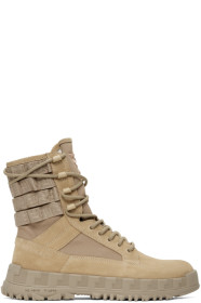 Versace - Beige High Sneaker Boots