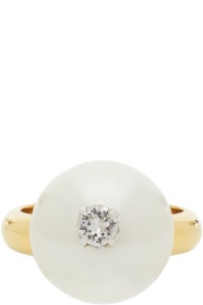 Simone Rocha - Gold Pearl Ring