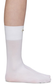 Simone Rocha - White Embellished Ankle Socks