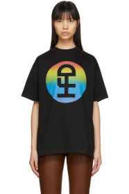 Honey Fucking Dijon - Black Large Rainbow Logo T-Shirt