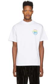 Honey Fucking Dijon - 白色 Small Rainbow Logo T 恤