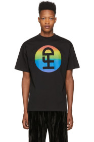 Honey Fucking Dijon - T-shirt noir Rainbow Logo