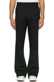 Youths in Balaclava - Black & Green Transition Trousers
