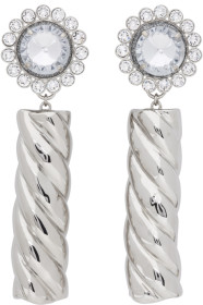 Safsafu - SSENSE Exclusive Silver Marshmallow Clip-On Earrings