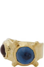 Mondo Mondo - Gold & Blue Pulp Ring