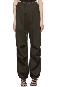 Dion Lee - Green Cotton Parachute Trousers