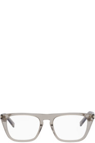 Saint Laurent - Lunettes beiges SL 343