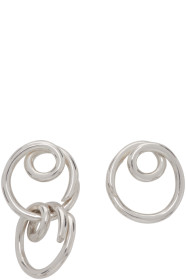 Sapir Bachar - Boucles d'oreilles asymétriques argentées Sun