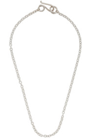 Sapir Bachar - Silver Loop Clasp Necklace