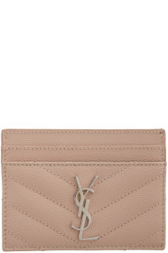 Saint Laurent - Pink Monogramme Card Holder