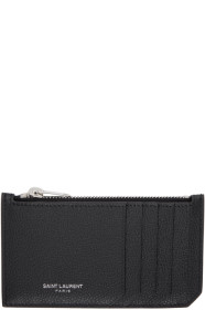 Saint Laurent - ブラック リヴ ゴーシュ フラグメントカード ホルダー