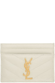 Saint Laurent - White Monogramme Card Holder