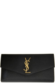 Saint Laurent - Portfeuille noir Large Uptown