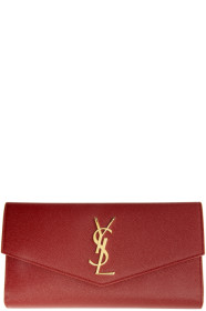 Saint Laurent - Portefeuille rouge Large Uptown