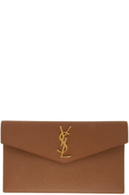 Saint Laurent - 棕色 Uptown 手拿包