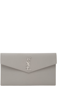 Saint Laurent - Grey Uptown Envelope Pouch