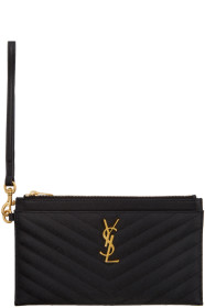 Saint Laurent - Black Large Bill Monogramme Pouch