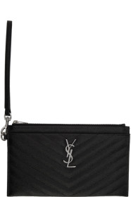 Saint Laurent - 黑色大号 Monogramme 手拿包