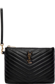 Saint Laurent - Black Monogramme Pouch