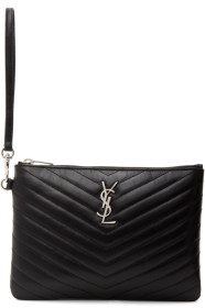 Saint Laurent - 黑色 Monogramme A5 手拿包