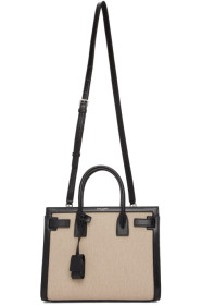 Saint Laurent - Beige & Black Baby Sac De Jour Tote