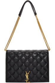 Saint Laurent - Sac à chaîne noir Small Becky
